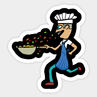 Stir Fry Crazy Sticker